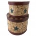 Nesting Boxes Primitive Country Folk Art America Flag Star Americana Lot 2 Vtg   273403884650